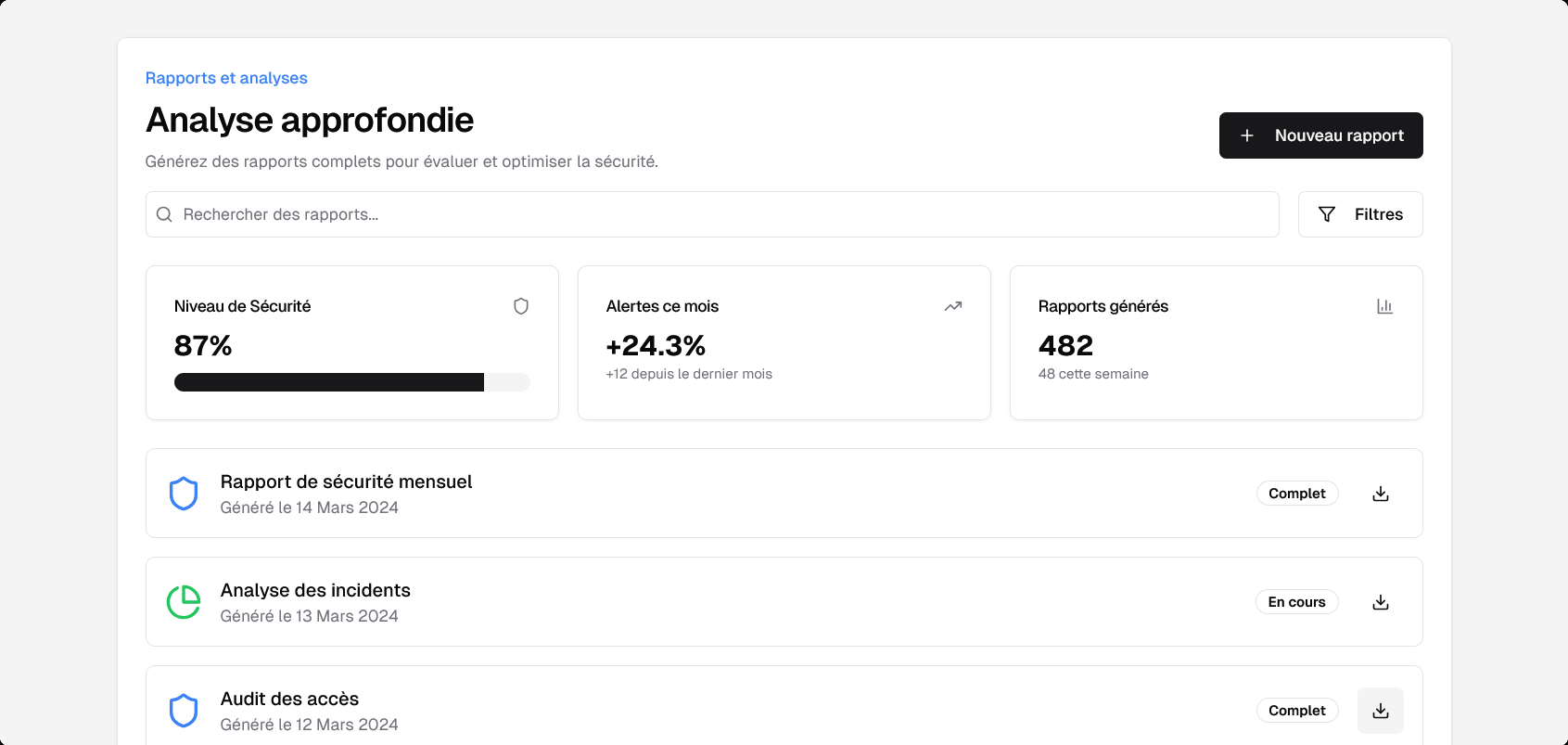 Analyse approfondie